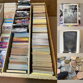 MaxSold Auction: This online auction features home electronics, video game consoles, karaoke machine, speakers, professional stage lights, power & hand tools, DVDs, collector Barbies, sports trading cards, coins, and more!