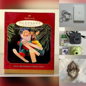 MaxSold Auction: This online auction features Hallmark ornaments, printers, decorative plates, novelty teapot, planters, art pottery, women’s footwear, pet products, weekender bags, costume jewelry, Swarovski jewelry, watch, and more!