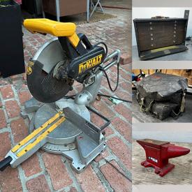 MaxSold Auction: This online auction features steamer trunk, power & hand tools, vintage stethoscopes, vintage tools, tire chain, fishing gear, paint sprayer, vintage advertising yardsticks, new hammer handles, vintage books, and more!