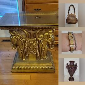 MaxSold Auction: This online auction features teacup/saucer sets, vintage Dominic porcelain, vintage secretary desks, silver & costume jewelry, antique jade carving, vintage A. Santini sculpture, antique wine box, vintage cookie jars, outerwear, women’s footwear, and more!