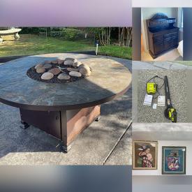 MaxSold Auction: This online auction features serving sets, Kenmore freezer, home decor, kitchenware, Precor treadmill, tools, home furniture, stained glass, linens, china, reclining chair, fire pit, outdoor furniture, garden statues, storage, office furniture, electronics, live plants, and much, much, more!!!!!!