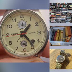 MaxSold Auction: This online auction features DVDs, CDs, watches, video game consoles, accessories, & games, graphic novels, antique books, vinyl records, small kitchen appliances, vinyl records, art books, desktop tower, drone, and more!
