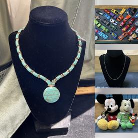 MaxSold Auction: This online auction features miniature metal figurines, silver & costume jewellery, Mexican silver jewellery, pin collection, military patches, watches, art supplies, Disney collectibles, die-cast toys, craft supplies, art pottery, and more!