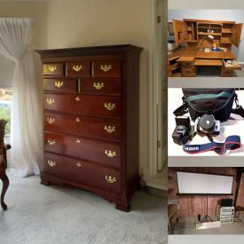 MaxSold Auction: This online auction features leather furniture, computer desk, sectional sofa, camera & lenses, Wilton cake pans, fitness gear, sports apparel, scrapbooking supplies, toys, children’s books, hockey gear, and more!