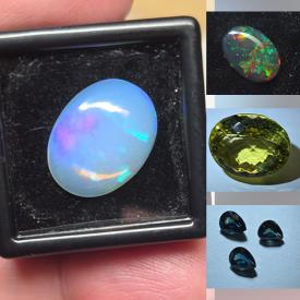 MaxSold Auction: This online auction features loose gemstones such as rubies, opals, citrines, tourmalines, emeralds, sapphires, tsavorite garnets, peridots, moonstones, amethysts, and more!