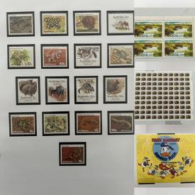 MaxSold Auction: This online auction features postage stamps, including Jersey, Dominica, Great Britain Alderney, German Republic, Anguilla, Antigua, Bermuda, Australia, Isle of Man, Great Britain, Grenada, Canada, and more!