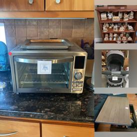 MaxSold Auction: This online auction features small kitchen appliances, monitors & extension screens, area rug, platform bed, TVs, umbrella stroller, baby products & clothing, toddler toys, wood statues, David Wiinter cottages, wood relief plaques, games, vinyl records, sleigh bed, kids riding toys, printer, upright freezer, refrigerator, and more!