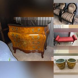 MaxSold Auction: This online auction features console table, chaise, buffet, antique dresser, plant pots, Robert Bateman print, glass & marble table tops, and more!