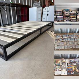 MaxSold Auction: This online auction features computer desk, Coca-Cola collectibles, vintage book, HD boots, leather jacket, sports apparel, Disney VHS, sports trading cards, comics, home electronics, Yu-gi-oh cards, hand tools, electrical supplies, DVDs, ladders, and more!