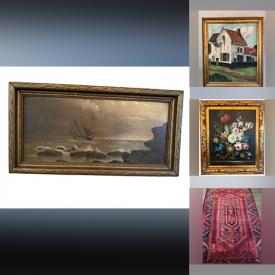 MaxSold Auction: This online auction features AJ Casson serigraph, The Beatles collectibles, chandelier, art glass, vinyl records, vintage Capodimonte figure, stone carvings, area rugs, antique plates, wood carvings, Robert Bateman prints, Carl Beners prints, oil paintings, ceramic wall faces, metal sculpture, and more!