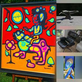 MaxSold Auction: This online auction features Karl Burrows original artworks, Karyn Frances Gray wall art, Indigenous medicine wheels, Tim Tait artwork, Harish Kumar originals, soapstone carvings, John Perry sculptures, floor lamps, patio furniture, and more!