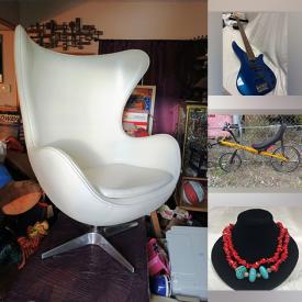 MaxSold Auction: This online auction features cast iron bank, vintage toys, guitar, play food, PEZ dispensers, marbles, Pokémon collectibles, silver, gold & costume jewelry, art glass, Magic: The Gathering collectibles, bar stools, recumbent bike, horse collection, and more!
