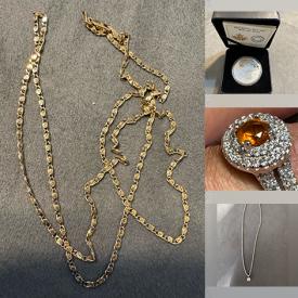 MaxSold Auction: This online auction features gold, silver, & costume jewelry, coins, Hoselton sculptures, speakers, and more!