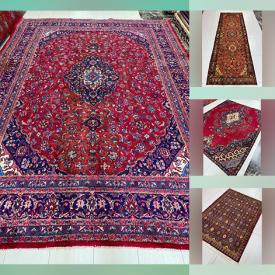 MaxSold Auction: This online auction features Persian rugs & runners including Mashhad, Sanandaj, Hamadan, Kilim, Tabriz, Gabbeh, Kashan, and more!