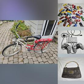 MaxSold Auction: This online auction features video game consoles & games, toys, die-cast vehicles, small kitchen appliances, watch, snowboards, tabletop hockey game, bike, collector plate, exercise equipment, and more!