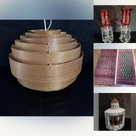 MaxSold Auction: This online auction features vintage MCM sculpture, art glass, antique glass door knobs, vintage Mahjong tiles, aluminum art tiles, sports trading cards, porcelain figurines, Bunnykin, silver & costume jewelry, area rugs, soapstone carving, kimono, women’s clothing, Robert A Wyatt artwork, and much, much, more!!!