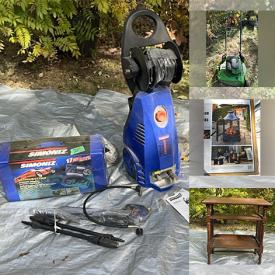 MaxSold Auction: This online auction features exercise equipment, bike, lawnmowers, pet products, NIB BBQ, power washer, small kitchen appliances, fishing  & camping gear, garden tools, snowshoes, planters, and more!