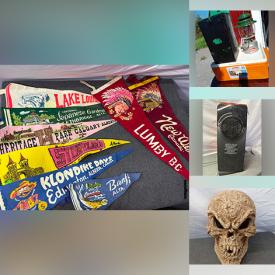 MaxSold Auction: This online auction features comics, Halloween costumes & decorations, kids’ books, vintage felt pennants, puzzles, rims, hand tools, games, women’s shoes, heater, power & hand tools, vintage toys, DVDs, craft kits, and more!