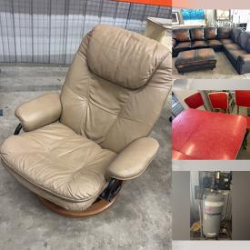 MaxSold Auction: This online auction features industrial air compressor, blast cabinet, leather sectional sofa, engine stand, office chairs, golf clubs, push mower, garden tools, bar stools, exercise equipment, sports equipment, children’s activity tables & chairs, upright freezer, sewing machine, patio furniture, porcelain tub, garden art, planters, and more!
