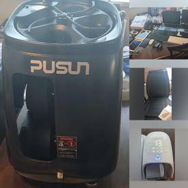 MaxSold Auction: This online auction features solar lights, pet products, massagers, NIB alarm clocks, new seat covers, new keychains, tennis ball machine, home electronics, skateboard deck, and more!