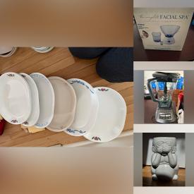 MaxSold Auction: This online auction features small kitchen appliances, beauty appliances, religious figurines, bed & table linens, fitness gear, office supplies, bake & cookware, dining table & chairs, heater, and more!