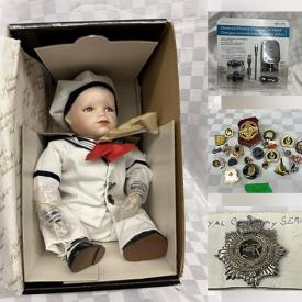 MaxSold Auction: This online auction features game, Star Wars collectibles, silver & costume jewelry, bar chairs, camping gear, crock, monitor, kids’ books, sports trading cards, vintage postcards, Hallmark ornaments, watch, model ships, Precious Moments, decorative plates, Aston Drake doll, comics, puzzle, TY Beanies, and more!