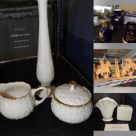 MaxSold Auction: This online auction features Royal Copenhagen plates, Hummel collectibles, NIB toys, art pottery, Hall & Roseville pottery, CDs, vinyl records, wood carvings, Thomas Kinkade house, jewelry making supplies, small kitchen appliances, Lenox collectibles, Longaberger basket, SnowBabies, and more!