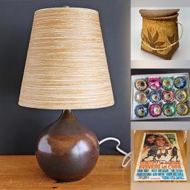 MaxSold Auction: This online auction features soapstone sculptures, Indigenous artwork, art glass, antique Limoges, Dog River pottery, Depression glass, decanters, teacup/saucer sets, art books, decorative plates, Laurentian pottery, bronze sculpture, transferware, novelty teapot, vintage ashtrays, Majolica leaf dishes, milk glass, Poole pottery, Mercury glass ornaments,  graphic novels, Wade whimisies, Hoselton sculptures, Davis Studio pottery, Hummels, Mexican silver jewellery, coins, NIP Hot Wheels, and more!