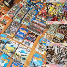 MaxSold Auction: This online auction features vintage ephemera, rocks, crystals, antique smoking pipes, matchbook collection, vintage greeting cards, vintage postcards, sports trading cards, CDs, window AC unit, antique books, pocket & wrist watches, puzzles, women’s clothing, Coca-Cola collectibles, vintage toys, office supplies,  new Hot Wheels, and more!