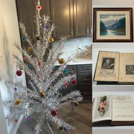 MaxSold Auction: This online auction features vintage books, comics, banknotes, First Day covers, vintage Pyrex, vintage photographs, binoculars, Pokémon cards, antique children’s books, coins, MCM Atomic Panaura ornaments, stamps, vintage postcards, cameras, art glass, and more!