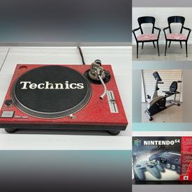 MaxSold Auction: This online auction features Kriess dining chairs, NIB collector Barbie collection, leather furniture, exercise equipment, vintage sewing machine, TV, humidifier, video game consoles & accessories, games, men’s clothing & footwear, small kitchen appliances, NIB trainsets, printer, home electronics, power & hand tools, camera & accessories, and more!