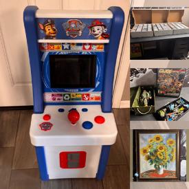 MaxSold Auction: This online auction features comics, scanners, watches, vintage sand painting, Disney collectibles, game, cameras, costume jewelry, video games, Pokémon collectibles, Yu-Gi-Oh cards, Squishmallows, Funko Pops, toys, coins, PC games, mini arcade, and more!