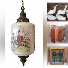 MaxSold Auction: This online auction features Disney collectibles, Verner Panton chairs, Coca-Cola collectibles, art glass, vintage neckties, stained glass windows, wood sculptures, cookie jars, vintage folding screen, vintage porcelain dolls, Laurentian pottery, vintage stoneware, children’s books, Star Wars collectibles, vintage tins, games, and more!