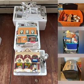 MaxSold Auction: This auction features  Dining Furniture, Lamps, Quilting and Sewing Fabric, Sewing Patterns, Art, Baskets, Sports Collectibles, Electric Keyboard, Dressers, Dolls, Plush Toys, Linens, Holiday Decor, Dept 56 Houses, Frames, Craft Items, Miniatures, Books, Mirrors, Vintage Clothing, Wool, Trunks, Religious Lot, Board Games, Jenny Lind Bed, VHS, Quilting Magazines,    and much much more!