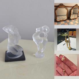 MaxSold Auction: This online auction features TVs, small kitchen appliances, fountain pen, vintage books, silver & costume jewelry, watches, decorative cushions, electrical supplies, animal figurine collection, home health aids, stone carvings, area rugs, Depression glass, NAO & Lladro figurines, Royal Doulton figurine, printer, art glass, Jasperware, cloisonne, women’s footwear, air hockey table, metal sculptures, and more!
