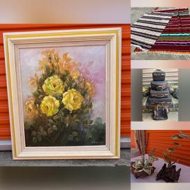 MaxSold Auction: This online auction features art pottery, brass/wood sculpture, office supplies, pet products, small kitchen appliances, yarn, Italian ceramic figurines, table linens, sports collectibles, art glass, canning supplies, craft kits, Precious Moments, games, garden art, and more!