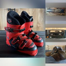 MaxSold Auction: This online auction features bar chairs, karaoke machine, compost bin, fishing gear, toys, men’s clothing & footwear, small kitchen appliances, fire pit, kids' clothing, aquarium kit, American Girl accessories, dollhouses, ski boots, sports trading cards, play kitchens, power tools, kids’ costume, games, Pokémon cards, portable massage tables, horse saddle, collectible die-cast, and more!