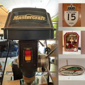MaxSold Auction: This online auction features vintage pedal car, metal signs, power tools, chainsaws, vintage windows, garden tools, S&P shakers, art glass, Mexican pottery, milk glass, tea pot collection, art pottery, patio bricks, planters, fish collection, vintage play kitchen, metal wall art, antique crock, games, antique bottles, Toy Store collectibles, vintage books & magazines, office supplies, monitors, printer, pet products, and much, much, more!!!