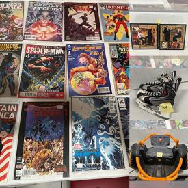 MaxSold Auction: This online auction features small kitchen appliances, comics, ice skates, hoverboard, skateboards, garden tools, Robert Bateman print, African drum, planters, TV, toys, handbags, camping gear, costume jewelry, and more!