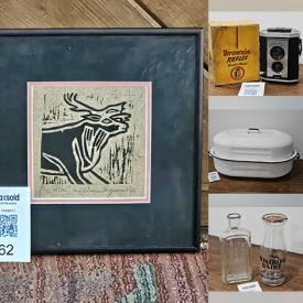 MaxSold Auction: This online auction features Blue Mountain pottery, Julia Knight collectibles, milk glass, vintage tins & bottles, stein, vintage cruet set, vintage camera, David Bernett carving, crocks, decanters, horse collection, art glass, art supplies, essential oils, drafting table, Lissa Calvert prints, quilts, grow light, outerwear, exercise equipment, pet products, vintage toys, small kitchen appliances, vintage sewing machine, and more!