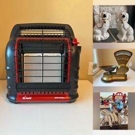 MaxSold Auction: This auction features Propane Burner, Craft Supplies, Fabrics, Apple Trackpad, Crystal Singing Bowls, Kids Bedding, Lava Lamp, Rollerblades, Wood Chipper, Travel Guitar, Karaoke Machine, Scale, Bike, Patio Set, Accordion, Games, Camping Gear, Coleman Camp Kitchen, Typewriter, Monitors, Portable Shelter, Craft Supplies and much much more!