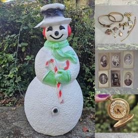 MaxSold Auction: This online auction features Roseville pottery, Fenton glass, art glass, antique vanity set, silver, gold & costume jewelry, loose gemstones, vintage Lucite purse, antique beaded purses, antique photos, antique tin type photos, perfume bottles, portable AC unit, vintage blow molds, Jace paintings, Fiestaware, stein, video game console & games, teacup/saucer sets, security cameras, small kitchen appliances, and more!