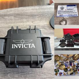 MaxSold Auction: This online auction features speakers, printer, small kitchen appliances, chest freezer, golf clubs, cameras, trinket box, watches, silver & costume jewelry, drum kit, space heaters, Christmas inflatable, craft supplies, hoverboard, and more!