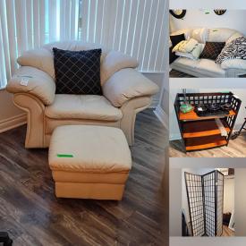 MaxSold Auction: This online auction features leather-style furniture, dining tables & chairs, women’s footwear, floor lamp, BBQ grill, patio furniture, planters, art glass, office supplies, laptop, desktop computer, TV, glass table, small kitchen appliances, decanter sets, home health aids, privacy screen, area rug, mirrors, desks & chair, decorative pillows, and more!