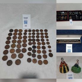 MaxSold Auction: This online auction features sports trading cards, beauty products, small kitchen appliances, DVDs, silver & costume jewelry, sports collectibles, toys, Hummels, Bunnykins, teacup/saucer sets, stein, banknotes, coins, Depression glass, baby quilts, character jug, antique Magic Lantern slides, power tools, and more!