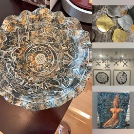 MaxSold Auction: This online auction features brass collectibles, NIB table lamp, small kitchen appliances, live plants, planters, pet products, area rug, patio furniture, kids' scooters, sputnik-style chandelier, fitness gear, and more!