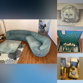 MaxSold Auction: This online auction features sectional sofa, area rugs, live plants, floor lamps, Legos, fountain, games, TVs, dining table & chairs, office supplies, pet products, aquarium supplies, stained glass panel, bookcases, desk & chair, BBQ grill, patio furniture, planters, exercise equipment,  women’s clothing & footwear, costume jewelry, watches, daybeds, small kitchen appliances, desk, art supplies, fitness gear, bike, outdoor games, toys, metal shelving, planters, hand tools, garden tools, snow blower, camping gear, and more!