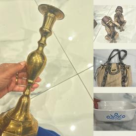 MaxSold Auction: This online auction features vintage candle holders, women’s shoes & handbags, vintage tin, area rug, art glass, and more!\n