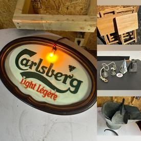 MaxSold Auction: This online auction features steins, vintage tools, decanters, advertising coasters, clock & pitchers, sports trading cards, Legos, motorcycle apparel, toys, garden art, power & hand tools, office supplies, fishing gear, guitar amps, vintage kitchen tools, games, vintage tins, crock, and more!n