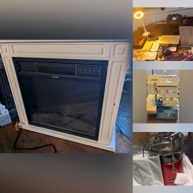 MaxSold Auction: This online auction features new baby care kits, phone accessories, serger machine, massagers, snowboard, ties & bowties, tent, new video doorbell, hand massagers, home electronics, costume jewelry, toys, new freeze protection spigots, electric fireplace, and more!